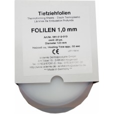 Aldente Folilen 1.0mm - 120mm Round - Clear - Pack 20 (581-012-019)